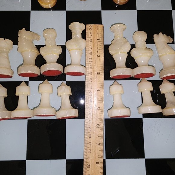 Vintage Stone Chess Set - Picture 12 of 16